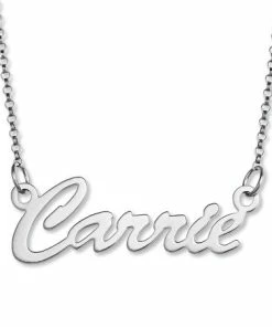 Sterling Silver Script Name Necklace
