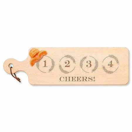 Cheers Charcuterie/Beer Flight Maple Board 1 Cheers Charcuterie/Beer Flight Maple Board