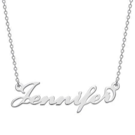 Petite Script Name Sterling Silver Necklace -Department Store 44103 01