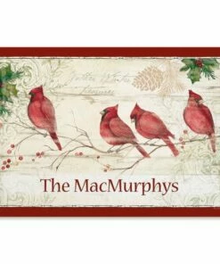 Winter Wonders Personalized Christmas Doormat