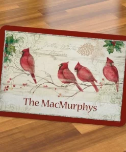 Winter Wonders Personalized Christmas Doormat -Department Store 479129 05