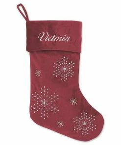 Red Velvet Personalized Christmas Stocking