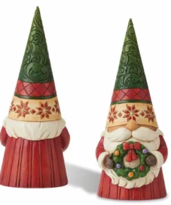 Christmas Gnome Figurine With Wreath By Jim Shore®