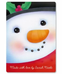 Snowman Tempered Glass Cutting Board
