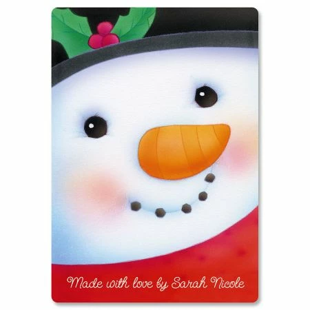 Snowman Tempered Glass Cutting Board 1 Snowman Tempered Glass Cutting Board