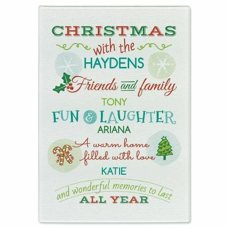 Christmas With Tempered Glass Cutting Board 1 Christmas With Tempered Glass Cutting Board