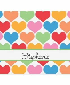 Happy Hearts Personalized Note Cards