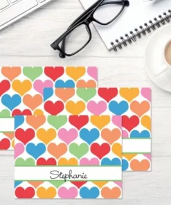 Happy Hearts Personalized Note Cards -Department Store 611020 04