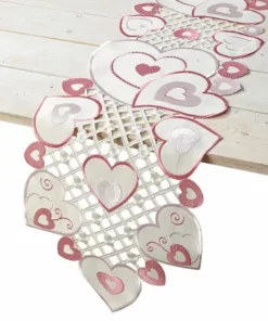 Valentine Hearts Table Runner