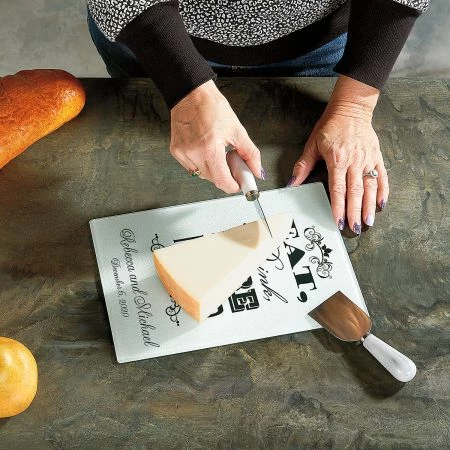 Eat, Drink, And Be Married Tempered Glass Cutting Board 5 Eat, Drink, And Be Married Tempered Glass Cutting Board - Image 5