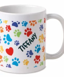 Paw Prints Pet Personalized Mug