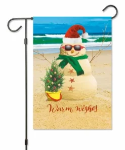 Personalized Coastal Christmas Flag