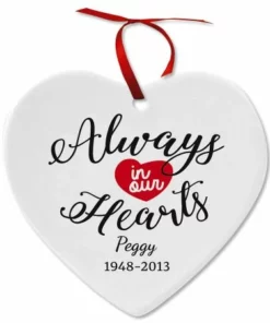 Remembrance Ceramic Personalized Christmas Ornament