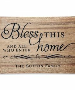 Bless This Home Personalized Doormat