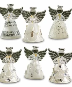 Sparkle Glass Angels Ornaments