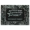 Good Food, Wine, And Friends Tempered Glass Cutting Board