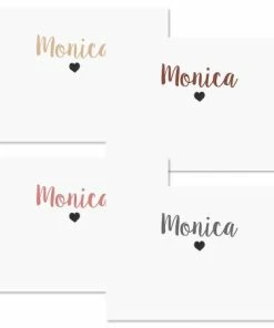 Mini Heart Personalized Note Cards