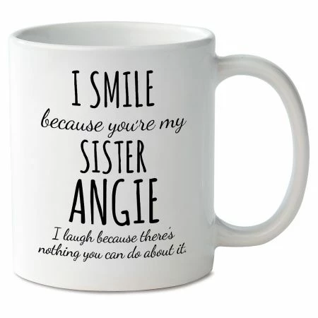 Smile Sister Personalized Mug 1 Smile Sister Personalized Mug