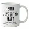 Smile Sister-In-Law Personalized Mug