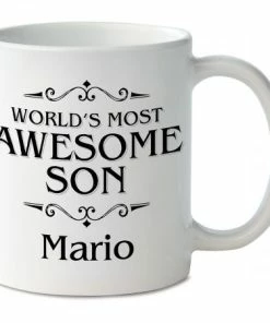 World's Most Awesome Son Personalized Mug