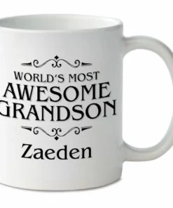 World's Most Awesome Grandson Personalized Mug