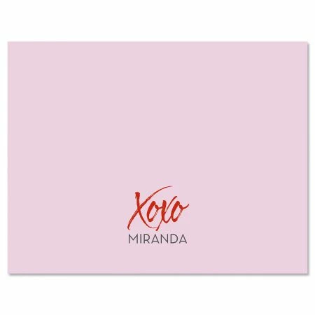 Hugs & Kisses Personalized Note Cards 1 Hugs & Kisses Personalized Note Cards