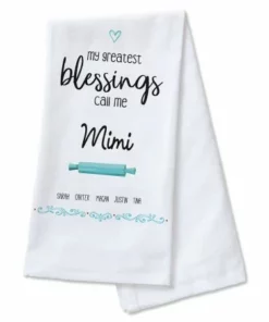 Greatest Blessings Personalized Kitchen Towel