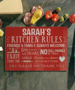 Kitchen Rules Tempered Glass Cutting Board -Department Store 619221 04