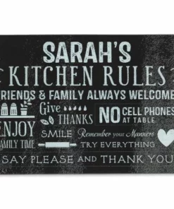 Kitchen Rules Tempered Glass Cutting Board -Department Store 619221 bk