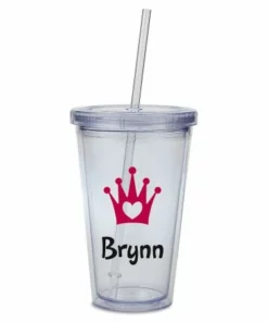 Crown Acrylic Personalized Beverage Cup