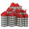 Black & White Plaid Gift Bags