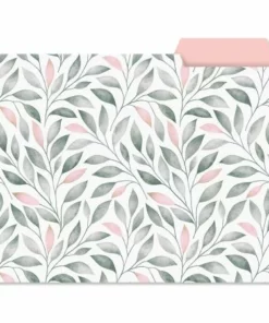 Charcoal & Coral File Folders Value Pack -Department Store 619912 02