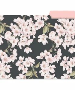 Charcoal & Coral File Folders Value Pack -Department Store 619912 04