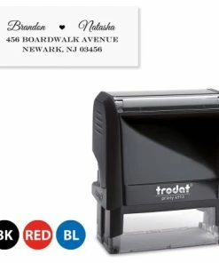 Married Couple Self-Inking Address Stamp