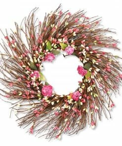 Pink Berry Wreath