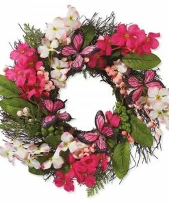 Floral Pink Spring Wreath