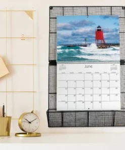 Vintage Grid Wire Calendar Holder -Department Store 620554 04