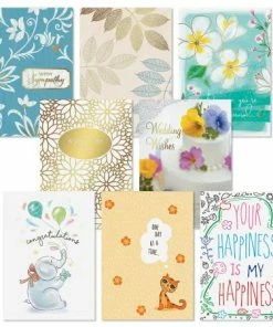 Blue Dots Greeting Card Organizer Box With Cards And Labels -Department Store 620616 03 1