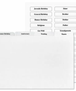 Blue Dots Greeting Card Organizer Box With Cards And Labels -Department Store 620616 07 1