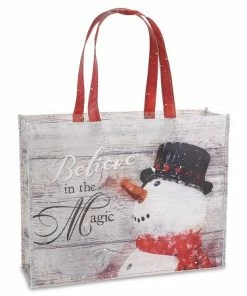 Rustic Christmas Large Shopping Tote Bags -Department Store 620699 04