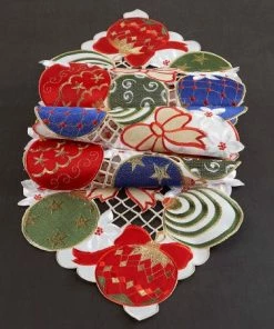 Ornament Runner With Bows 5 Ornament Runner With Bows -Department Store 620769 03