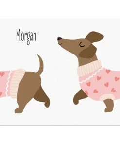 Dachshund Personalized Note Cards