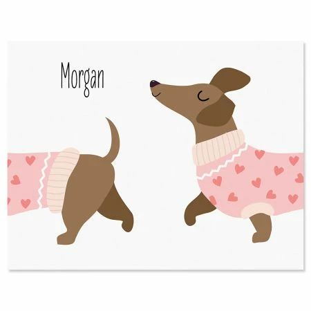 Dachshund Personalized Note Cards 1 Dachshund Personalized Note Cards