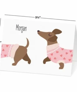 Dachshund Personalized Note Cards 8 Dachshund Personalized Note Cards -Department Store 620847 02