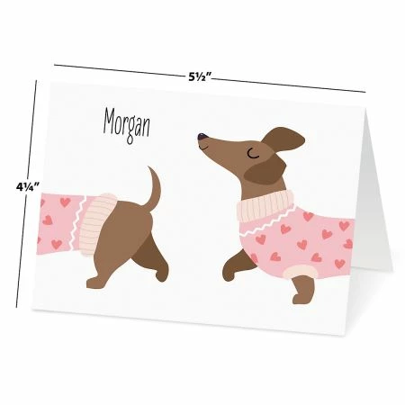 Dachshund Personalized Note Cards 3 Dachshund Personalized Note Cards - Image 3