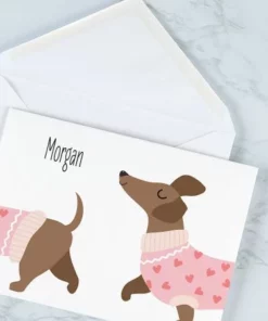 Dachshund Personalized Note Cards 10 Dachshund Personalized Note Cards -Department Store 620847 04