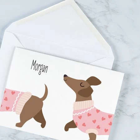 Dachshund Personalized Note Cards 5 Dachshund Personalized Note Cards - Image 5