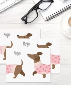 Dachshund Personalized Note Cards 11 Dachshund Personalized Note Cards -Department Store 620847 05