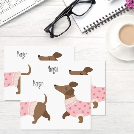 Dachshund Personalized Note Cards 6 Dachshund Personalized Note Cards - Image 6