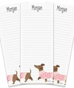 Dachshund Personalized Shopping List Pads